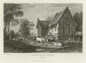 Coggeshall Abbey, Essex od William Henry Bartlett