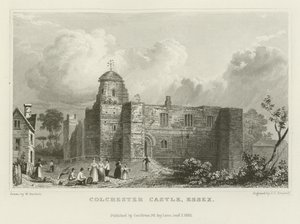Hrad Colchester, Essex od William Henry Bartlett