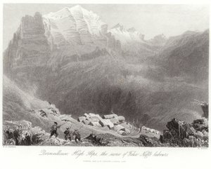Dormeilleuse ve Vysokých Alpách od William Henry Bartlett