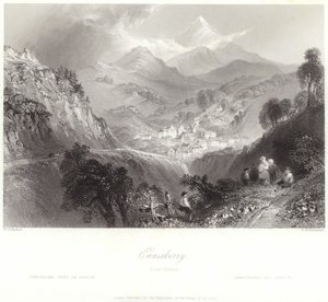 Enniskerry v hrabství Wicklow od William Henry Bartlett