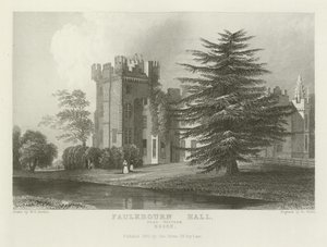 Faulkbourne Hall, poblíž Witham, Essex od William Henry Bartlett