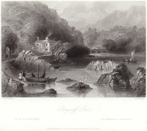 Glengariff Inn v hrabství Cork od William Henry Bartlett