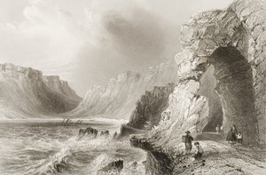 Glengarriff, County Cork, z „Scenery and Antiquities of Ireland“ od George Virtue, 60. léta 19. století od William Henry Bartlett