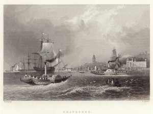 Gravesend od William Henry Bartlett