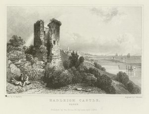Hrad Hadleigh, Essex od William Henry Bartlett