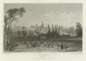 Halstead, Essex od William Henry Bartlett