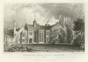 Horeham Hall, poblíž Thaxted, Essex od William Henry Bartlett