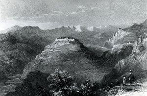 Rezidence lady Hester Stanhopeové v Joonu na hoře Libanon, 1845 od William Henry Bartlett