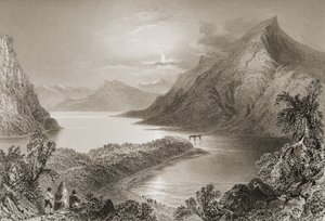 Lough Inagh, Connemara, hrabství Galway, z 