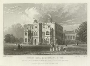 Marks Hall, Coggeshall, Essex, sídlo paní Honeywoodové od William Henry Bartlett