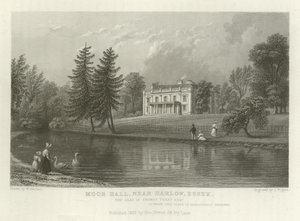 Moor Hall, poblíž Harlow, Essex, sídlo Thomase Perryho, Esquire od William Henry Bartlett