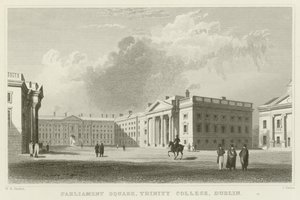 Parliament Square v Dublinu od William Henry Bartlett