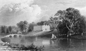 Rivenhall Place, Essex, vyryl John Carr Armytage, 1831 od William Henry Bartlett