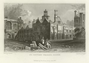 Převorství svatého Osytha, Essex od William Henry Bartlett