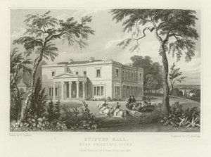 Stisted Hall, poblíž Braintree, Essex od William Henry Bartlett