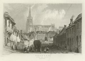 Thaxted, z jihu, Essex od William Henry Bartlett