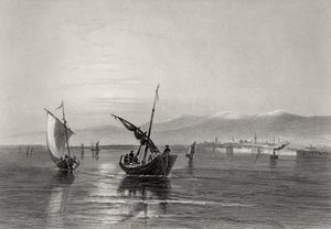 Balkán, Bulharsko, z okolí Widden, ryl J. Godfrey od William Henry Bartlett