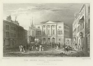 Shire Hall, Chelmsford, Essex od William Henry Bartlett