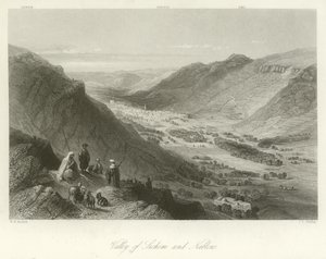 Údolí Sichem a Nábulus, Palestina od William Henry Bartlett