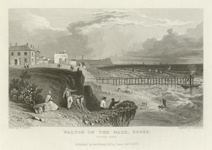 Walton on the Naze, Essex, South View od William Henry Bartlett