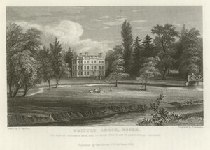 Writtle Lodge, Essex, sídlo Vicesima Knoxe, esquire od William Henry Bartlett