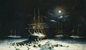 Britská námořní Franklinova pátrací expedice: H.M.S Resolute, Assistance, Intrepid a Pioneer zimující v Arktidě, 1850-51