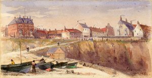 Cullercoats (tělové barvy a akvarel na papíře)