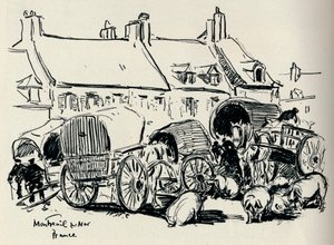 Montreuil-Sur-Mer, Francie, c1907.