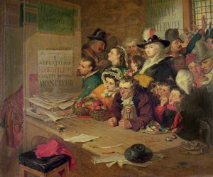 Čekání na zprávy o zatčení Robespierra (1758-94) v roce 1794, 1866