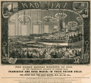 Velké Madiaiské setkání Protestantské aliance v roce 1853 v Exeter Hall v Londýně