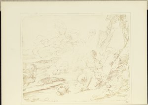 Hagar v poušti od William Henry Fox Talbot