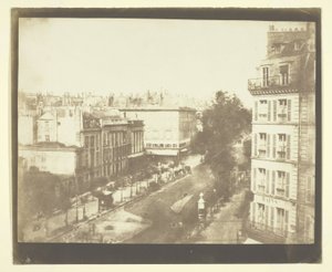 Pohled na pařížské bulváry od William Henry Fox Talbot