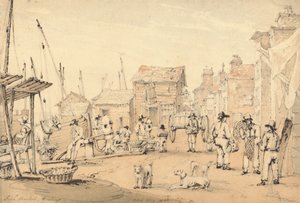 Rybí trh, Hastings od William Henry Harriott