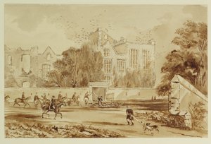 Hardwick Old Hall (akvarel na papíře) od William Henry Hunt