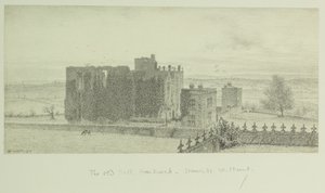 Hardwick Old Hall od William Henry Hunt