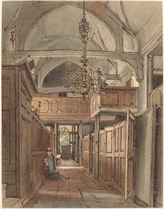 Interiér Bushey Church od William Henry Hunt