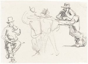 Studie mužské postavy od William Henry Hunt