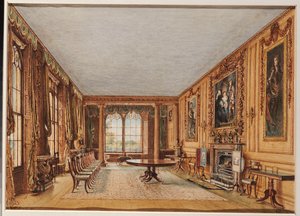 Zimní jídelna hraběte z Essexu v Cassiobury, 1821 od William Henry Hunt