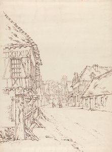 Pohled na ulici ve francouzském městě od William Henry Hunt