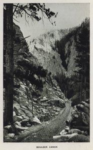 Canyons of Colorado: Boulder Canon (černobílá fotografie)
