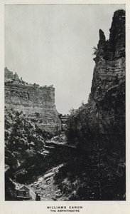 Canyons of Colorado: Williams Canon, The Amphitheatre (č/b foto) od William Henry Jackson