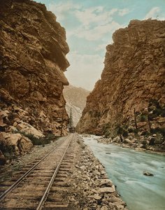 Clear Creek Canyon, Colorado, cca 1899 (fotolito)