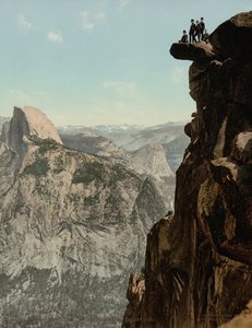 Glacier Point a South Dome, Yosemitské údolí, Kalifornie,publikováno 1898 (foto) od William Henry Jackson