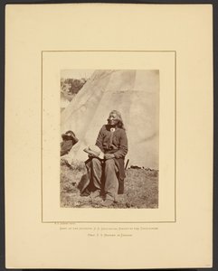 [Washakie nebo Střílí bizoní běh, Šošoni, Wind River Mountains, Wyoming] od William Henry Jackson
