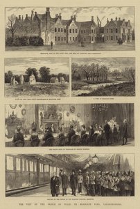 Návštěva prince z Walesu v parku Bradgate v hrabství Leicestershire