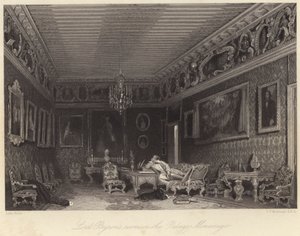 Pokoj lorda Byrona v Palazzo Mocenigo (rytina)