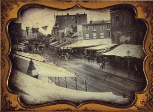 Chatham Square, New York, kolem roku 1853 od William Henry Lewis