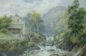 Old Disused Mill, Dolgelly (pár 77867) od William Henry Mander