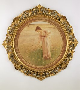 Polní květy (mezzotinta) od William Henry Margetson