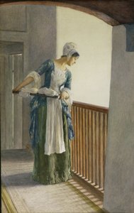 The Laundry Maid, kolem roku 1920 od William Henry Margetson